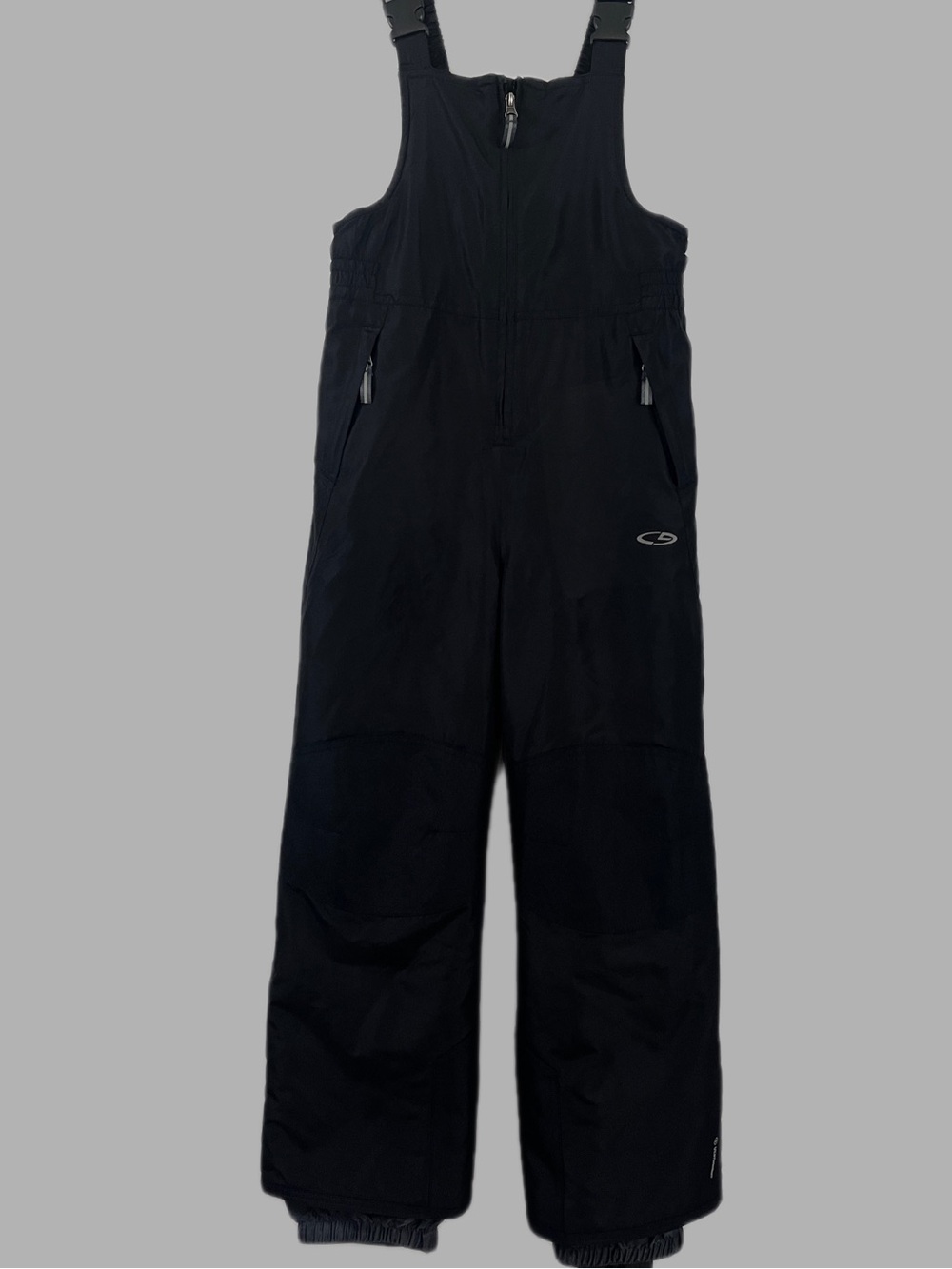Champion Black Insulated Ski-Bib with Adjustable Straps Youth Medium 8-10